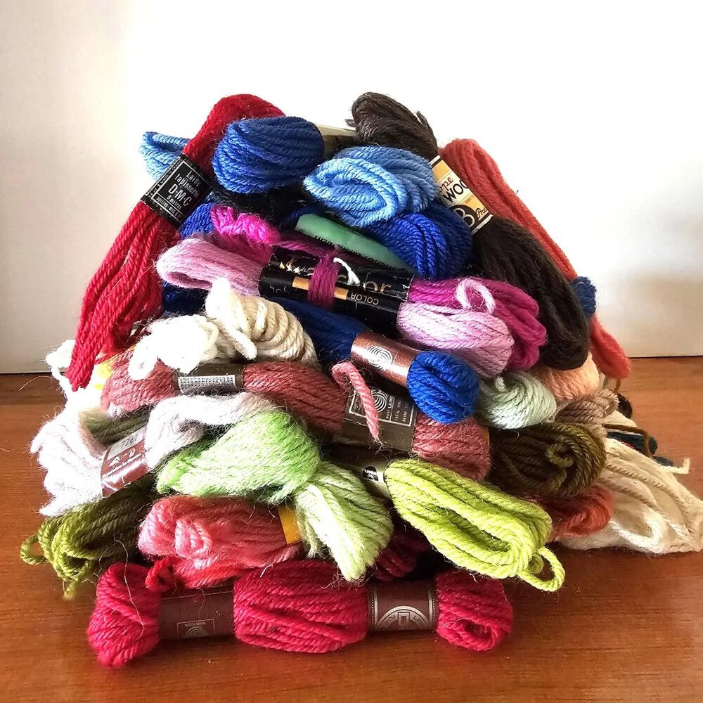 67 Piece Lot of Embroidery Wool